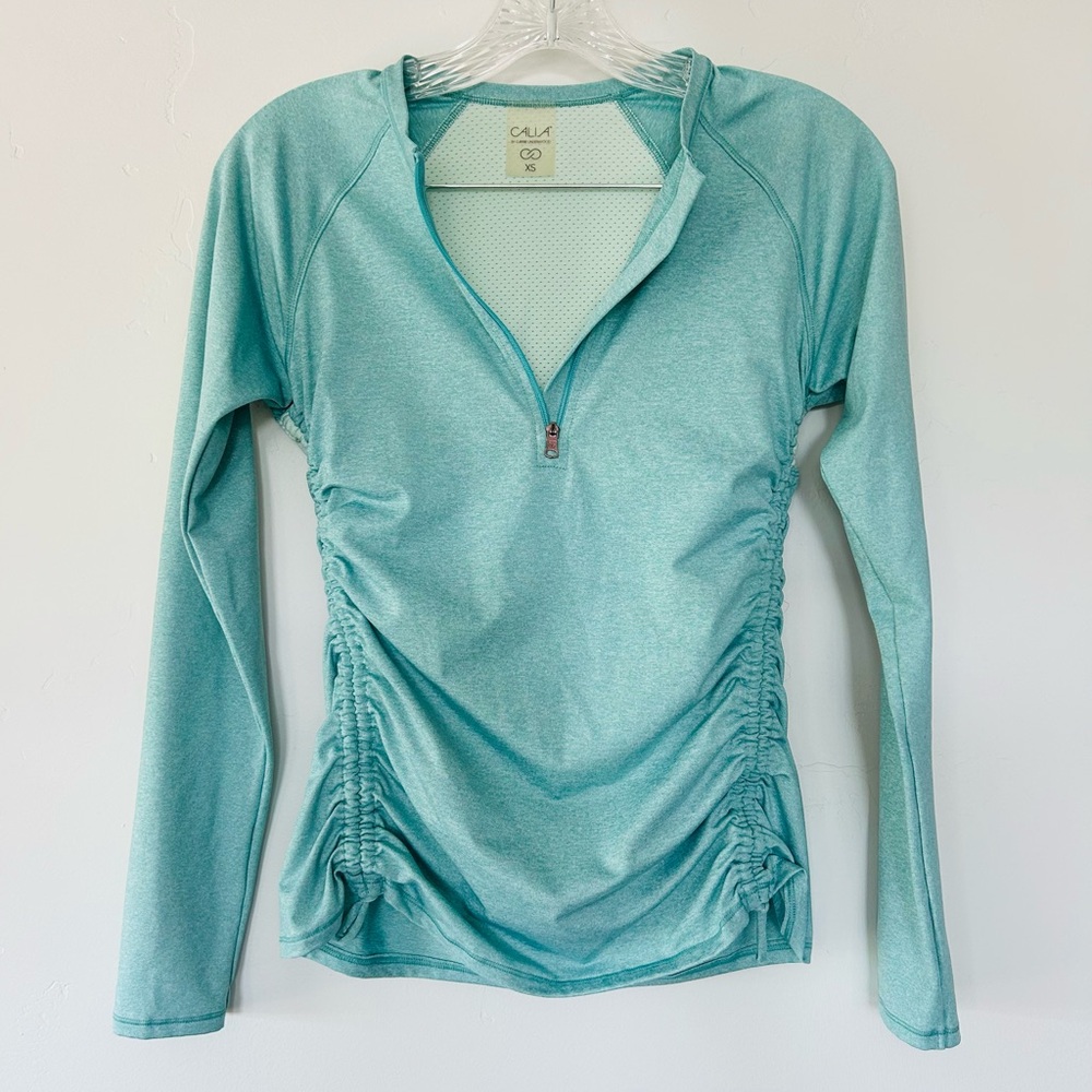 Calia Women's XS Aqua Long Sleeve Top